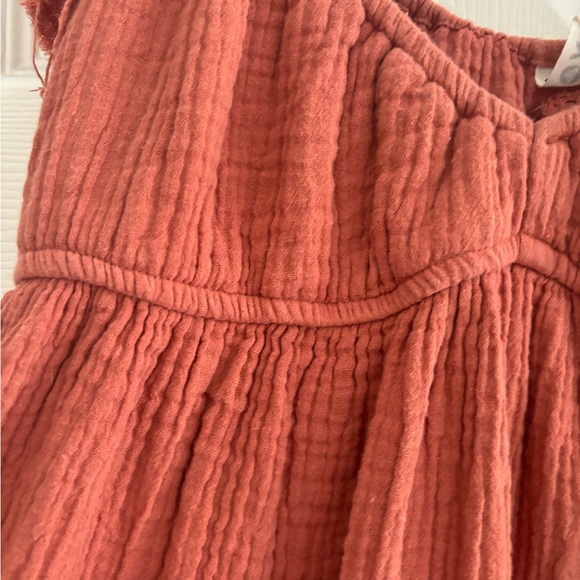 Roxy Ruffled Sleeve Rust Dress - Picture 4 of 6